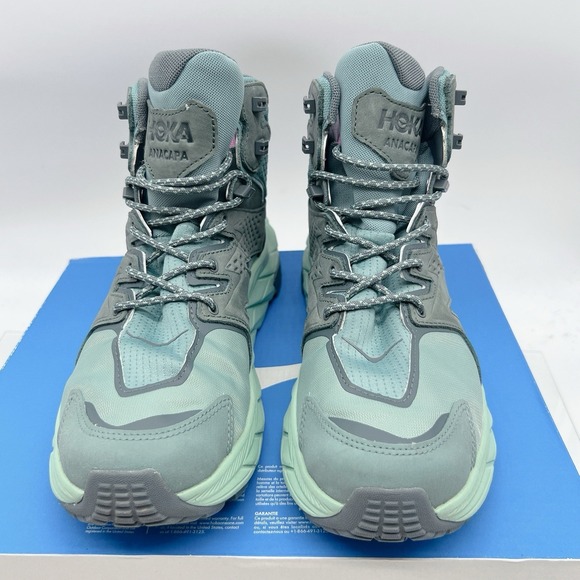 Hoka One One Anacapa 2 Mid GTX Hiking Shoe Boots Trellis Mist Green Women US 9.5 - Picture 5 of 13